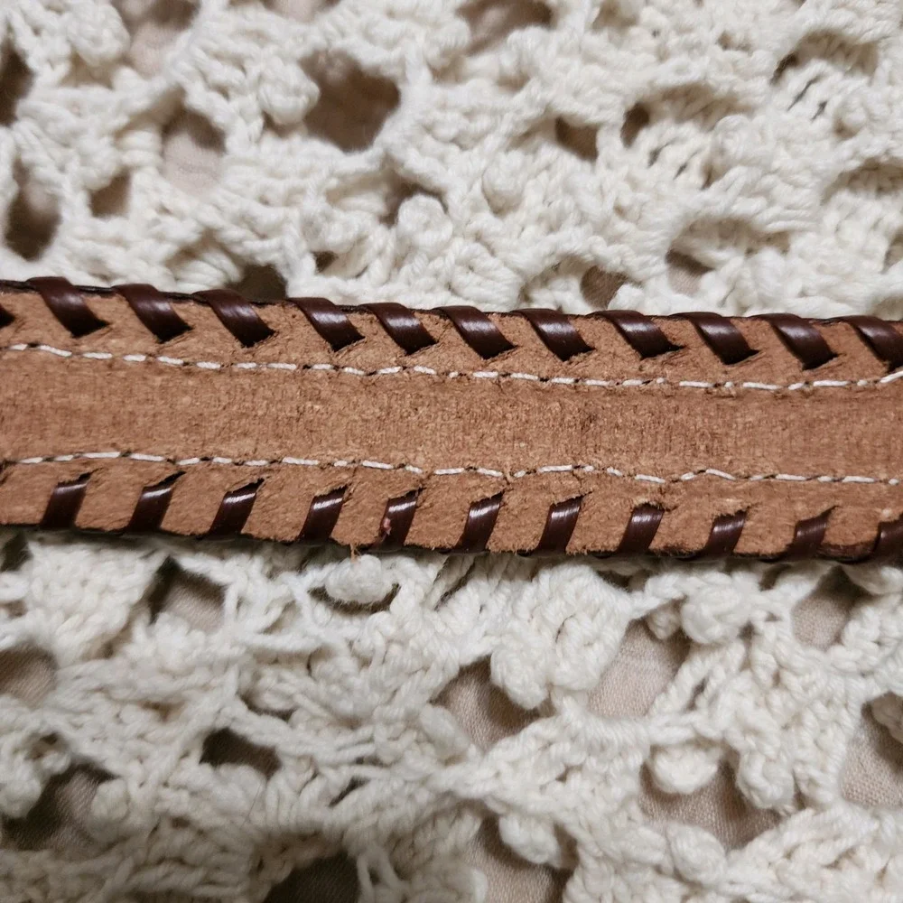 Handmade Beaded Genuine Belt Made In India Size 38‎ Boho Hippie Western
